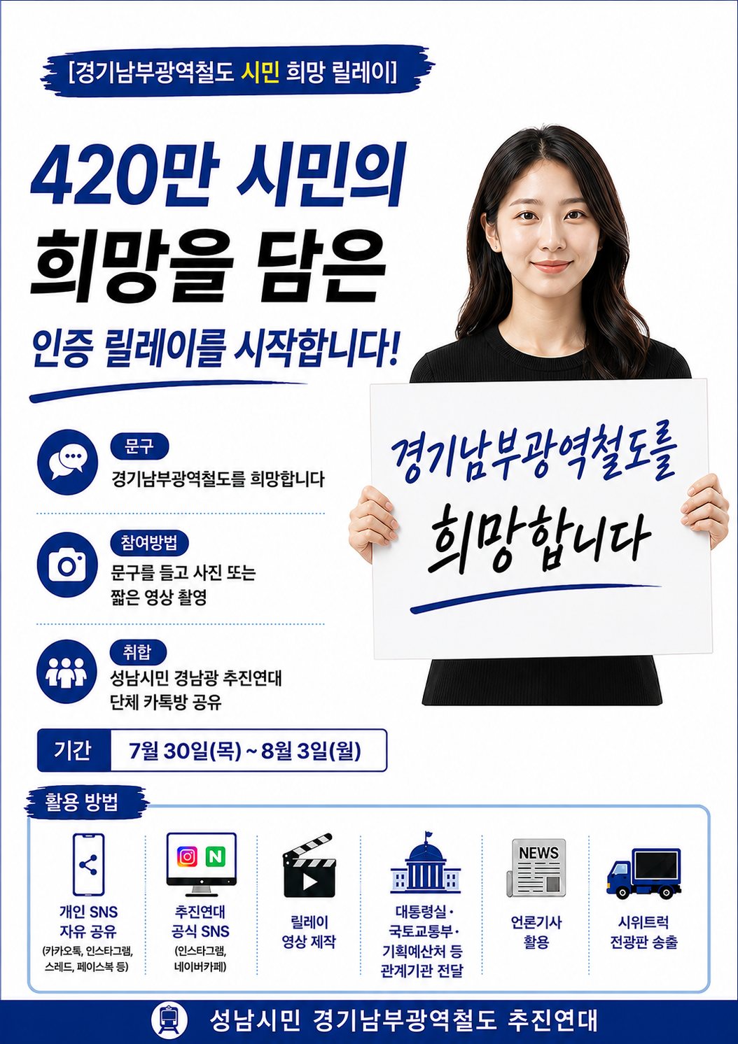 경기남부광역철도 시민 희망 릴레이